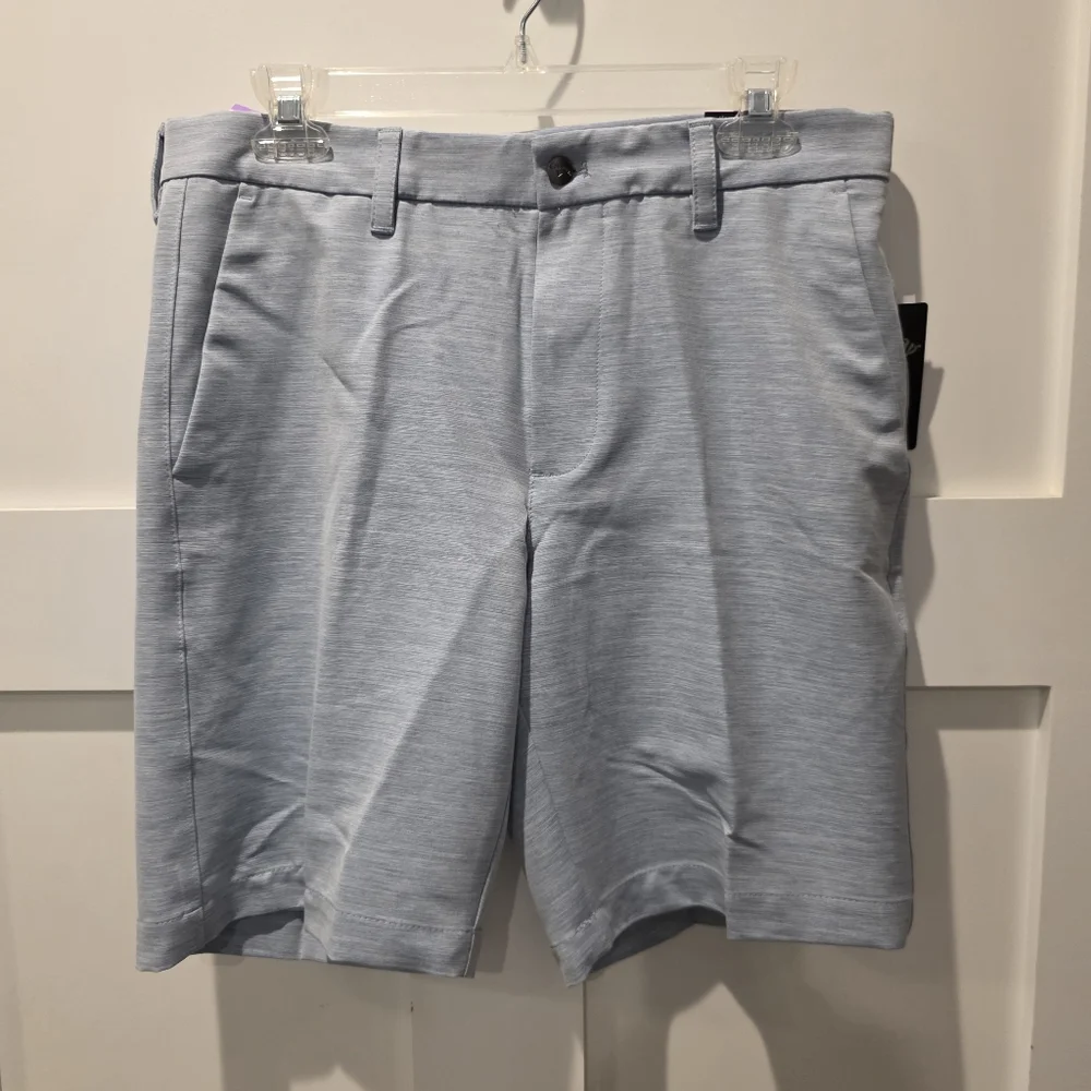 *NWT* Callaway Men's Opti-Dri Stretch Chino Golf Shorts Waist 32W Blue Coastal